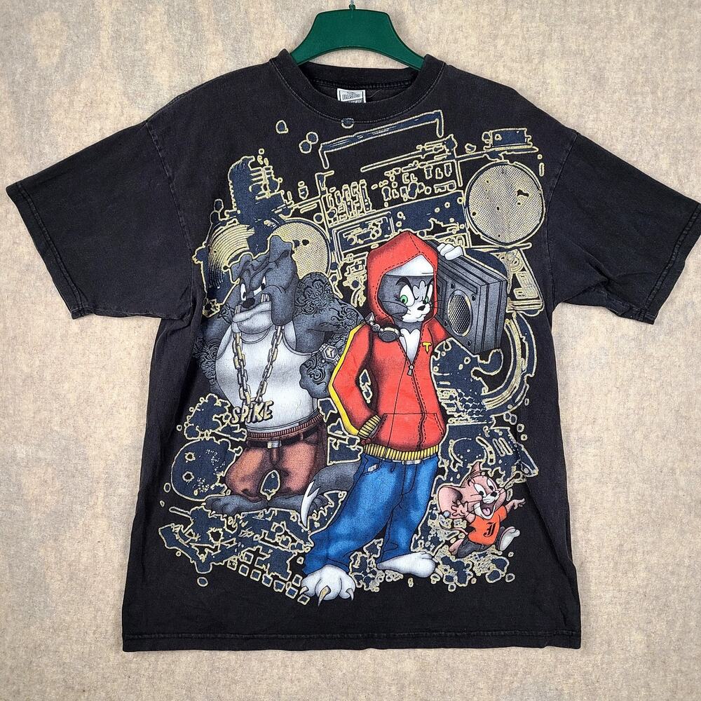 VTG Super Heavyweight Full Graphic 2XL Tom & Jerry Tee Urban Tee Street